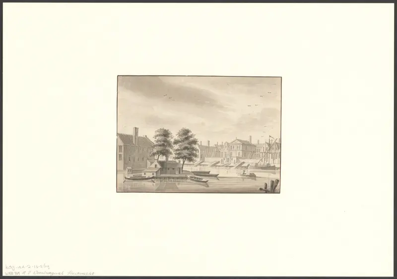 Gezicht op de Nieuwezijds Voorburgwal Wall Art by anonymous - High-Resolution Digital Print