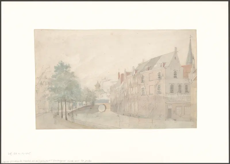 Gezicht op de Nieuwezijds Voorburgwal gezien naar het Paleis op de Dam Wall Art by Johan Martinus Anthon Rieke - High-Resolution Digital Print