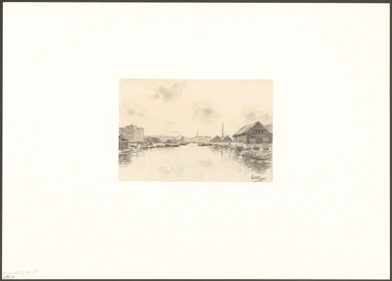 Gezicht op de Noorderhaven vanaf de Buyskade Wall Art by Unknown - High-Resolution Digital Print