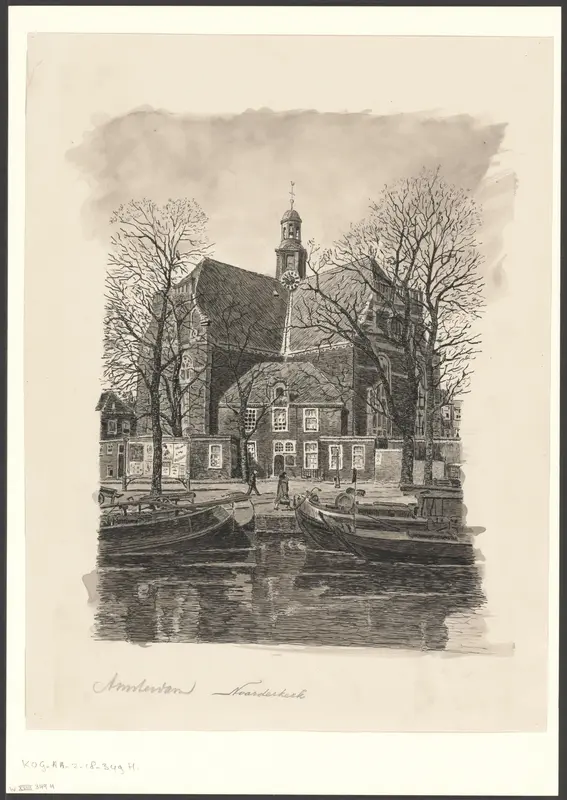 Gezicht op de Noorderkerk vanaf de Prinsengracht Wall Art by anonymous - High-Resolution Digital Print