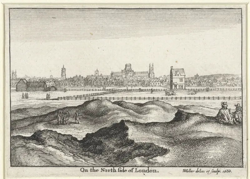 Gezicht op de noordkant van Londen Wall Art by Unknown - High-Resolution Digital Print