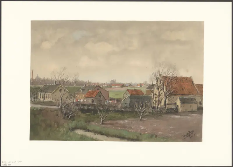 Gezicht op de omgeving rond het Weesperpoortstation Wall Art by Unknown - High-Resolution Digital Print