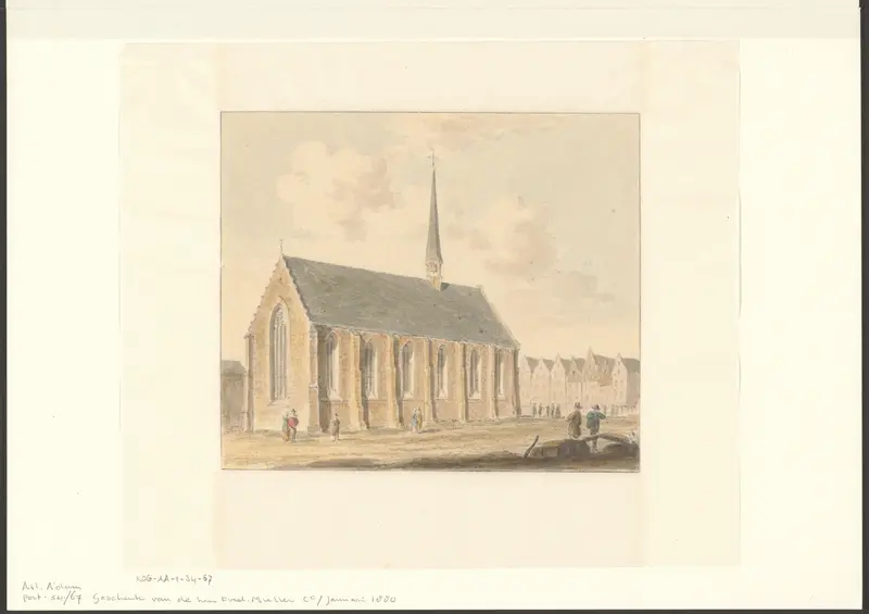 Gezicht op de Onze-Lieve-Vrouwekapel Wall Art by Unknown - High-Resolution Digital Print