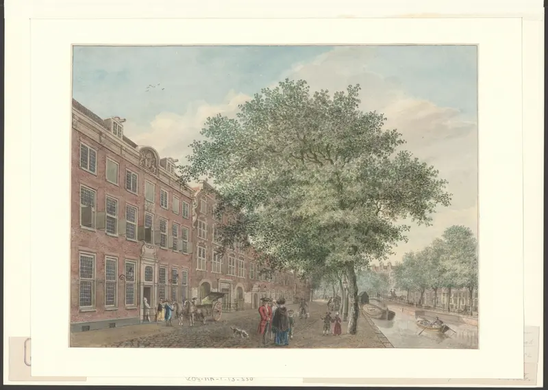 Gezicht op de Oude Doelen aan het Singel Wall Art by Unknown - High-Resolution Digital Print