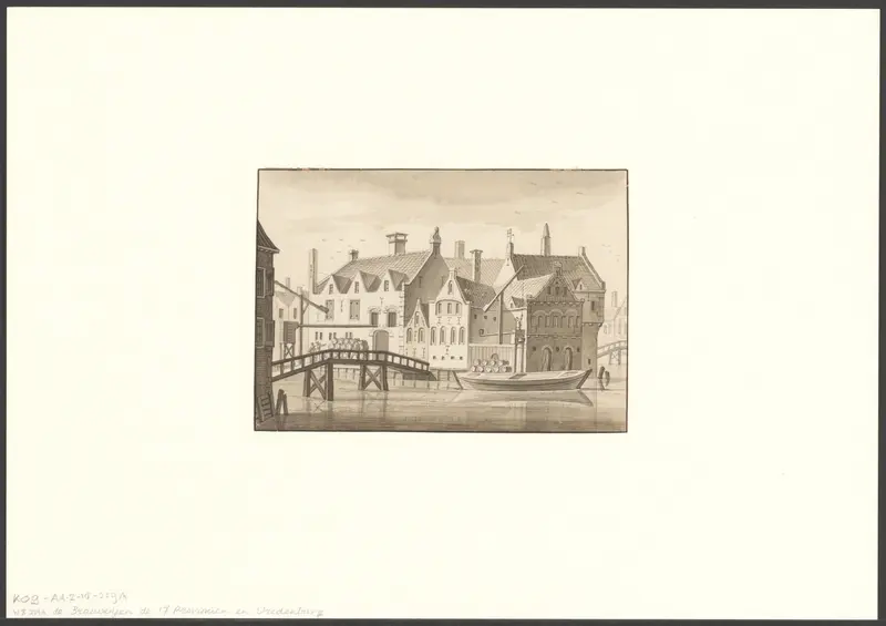 Gezicht op de Oudezijds Achterburgwal Wall Art by Unknown - High-Resolution Digital Print
