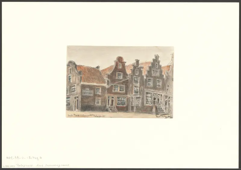 Gezicht op de Palmgracht, hoek Brouwersgracht Wall Art by Unknown - High-Resolution Digital Print