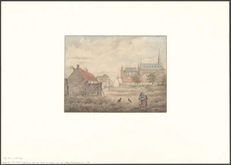 Gezicht op de Pekelharinggang en kerk De Liefde Wall Art by Unknown - High-Resolution Digital Print