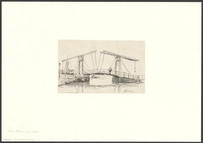 Gezicht op de Petemayenbrug over de Zoutkeetsgracht Wall Art by Unknown - High-Resolution Digital Print