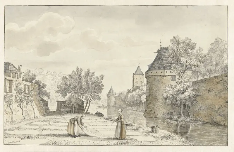 Gezicht op de Plompetoren te Utrecht Wall Art by Joannes de Bosch - High-Resolution Digital Print