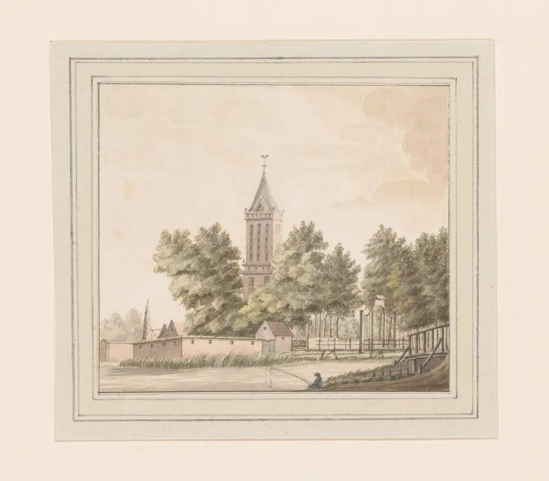 Gezicht op de poort te Monnickendam Wall Art by anonymous - High-Resolution Digital Print
