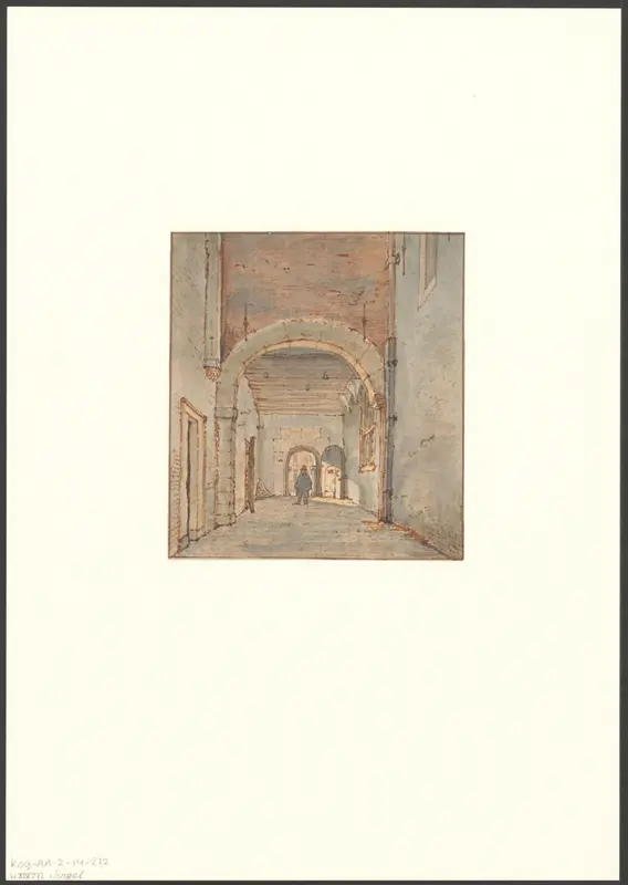Gezicht op de poort van het West-Indisch Huis Wall Art by Gerrit Lamberts - High-Resolution Digital Print