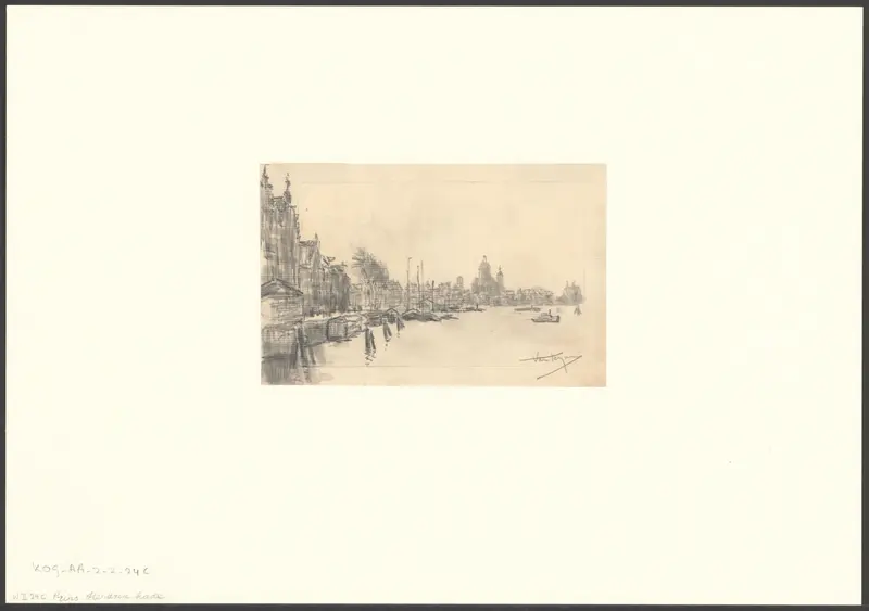 Gezicht op de Prins Hendrikkade Wall Art by Unknown - High-Resolution Digital Print