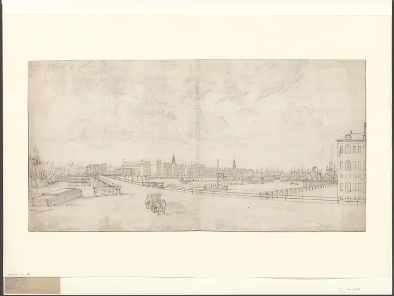 Gezicht op de Prins Hendrikkade Wall Art by Jan van Call (I) - High-Resolution Digital Print