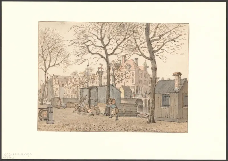 Gezicht op de Prinsengracht over de Lauriergracht Wall Art by Unknown - High-Resolution Digital Print