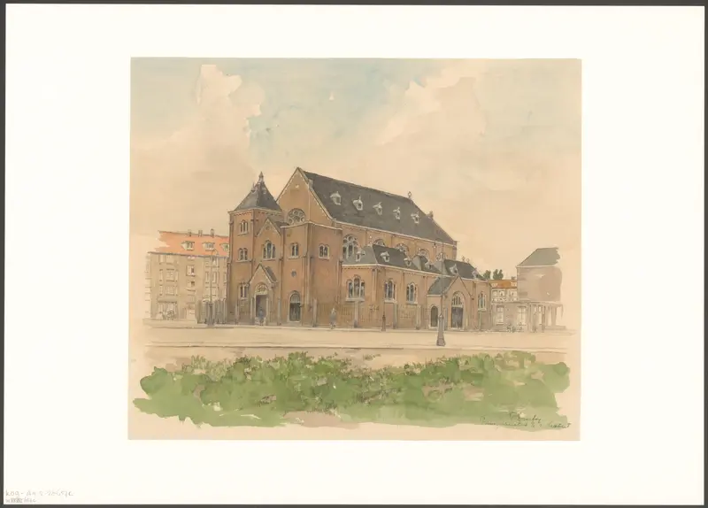 Gezicht op de Prinsessekerk Wall Art by Unknown - High-Resolution Digital Print