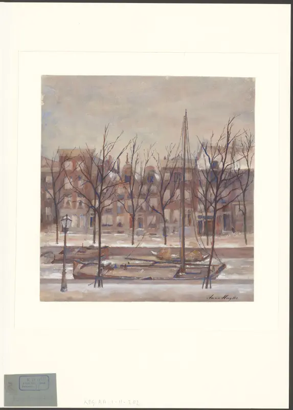 Gezicht op de Reguliersgracht in de winter Wall Art by Unknown - High-Resolution Digital Print