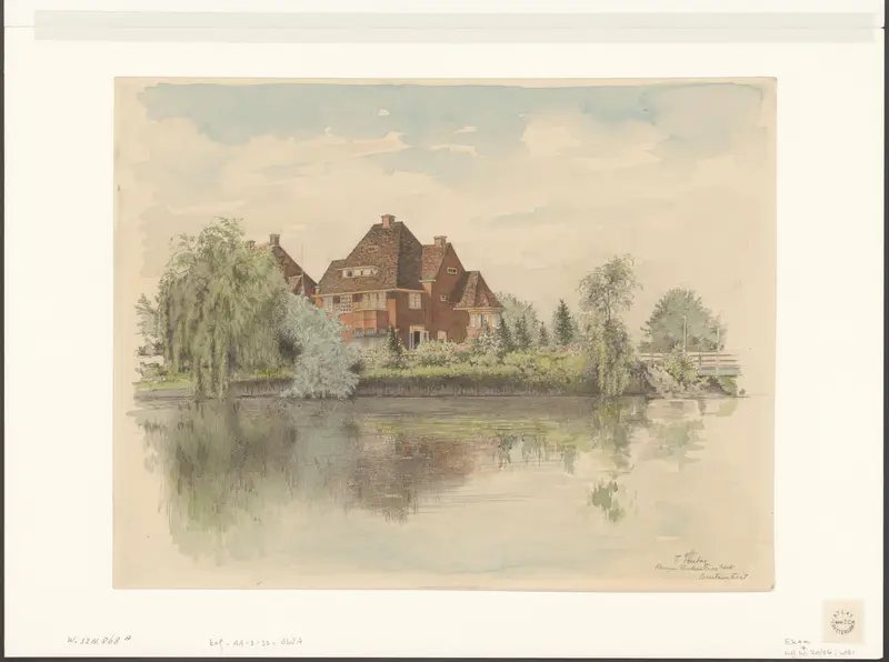 Gezicht op de Reinier Vinkeleskade, hoek Breitnerstraat Wall Art by Unknown - High-Resolution Digital Print