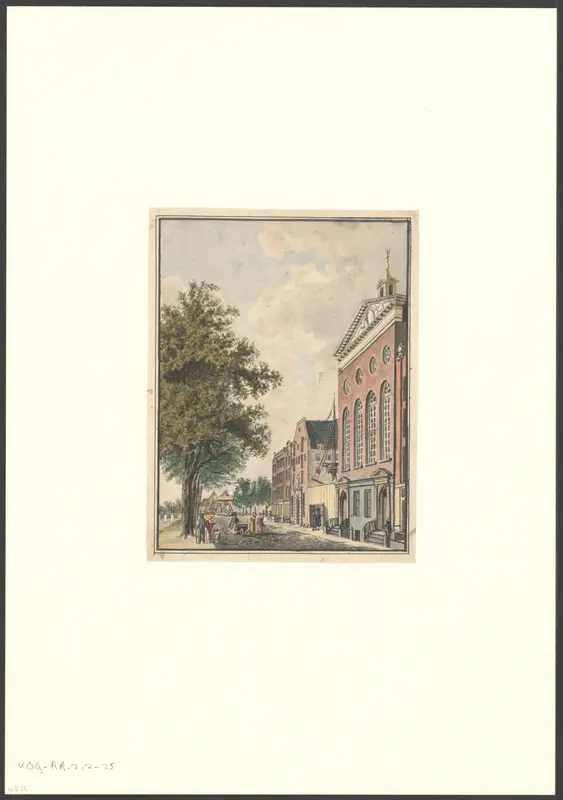 Gezicht op de Rooms Katholieke kerk "De Pool" aan de Prins Hendrikkade Wall Art by Cornelis de Kruyff - High-Resolution Digital Print