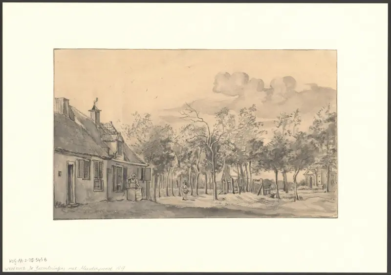 Gezicht op de Roomtuintjes en de Muiderpoort Wall Art by anonymous - High-Resolution Digital Print