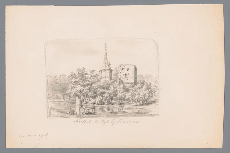 Gezicht op de ruïne van Kasteel Duurstede Wall Art by Unknown - High-Resolution Digital Print