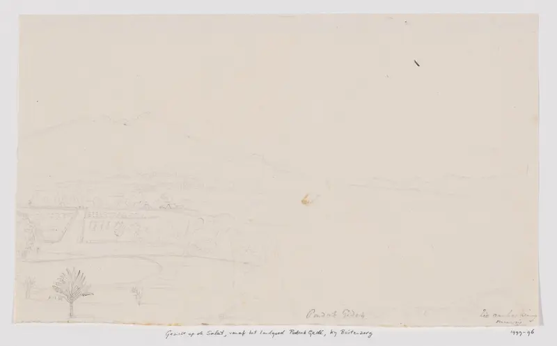 Gezicht op de Salak vanuit Pondok Gedé (?), West-Java Wall Art by Adrianus Johannes Bik - High-Resolution Digital Print