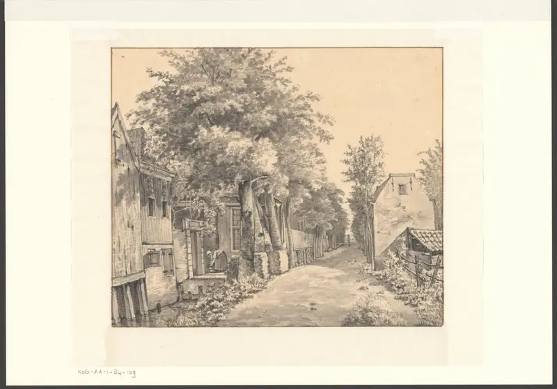 Gezicht op de Schagerlaan gezien naar de Ringdijk Wall Art by Unknown - High-Resolution Digital Print