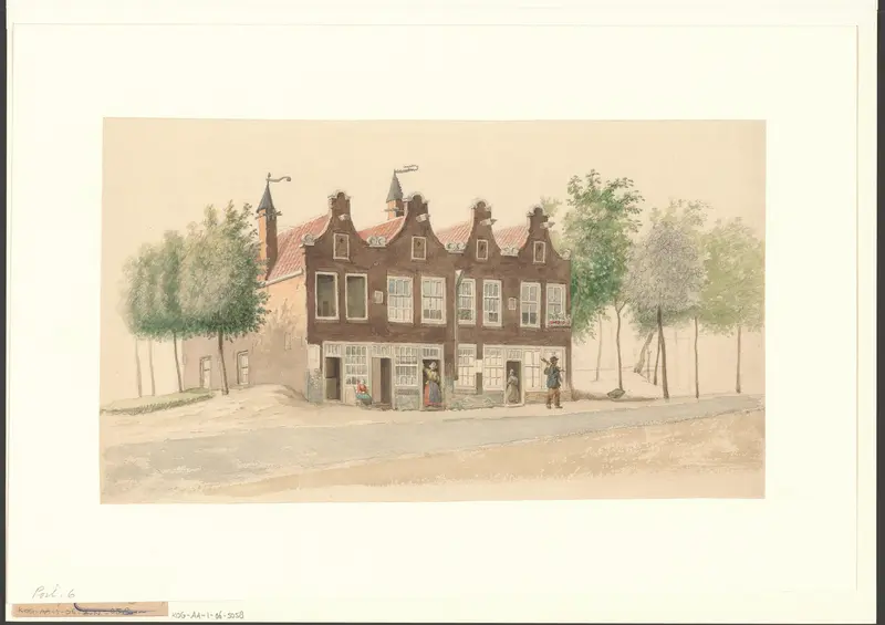 Gezicht op de schans bij de Willemspoort Wall Art by Unknown - High-Resolution Digital Print