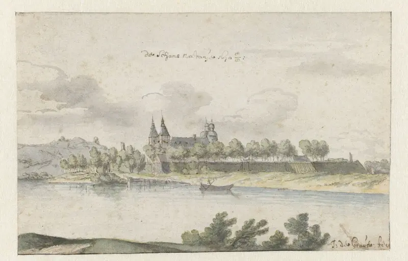 Gezicht op de schans Navagne in Limburg Wall Art by Josua de Grave - High-Resolution Digital Print