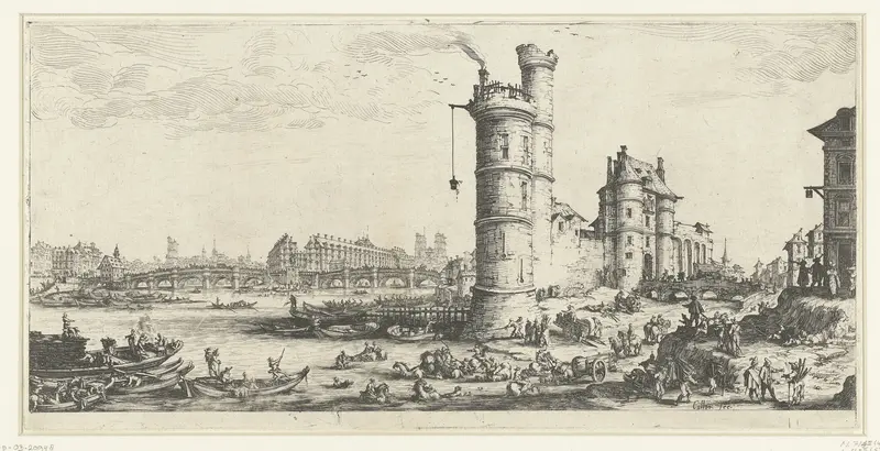 Gezicht op de Seine met de Pont Neuf te Parijs Wall Art by Unknown - High-Resolution Digital Print