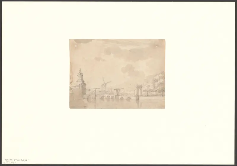 Gezicht op de Singelgracht en de Haarlemmerpoort Wall Art by Unknown - High-Resolution Digital Print