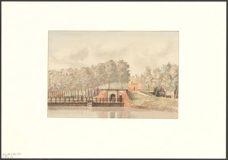 Gezicht op de Singelgracht en de Weteringpoort Wall Art by Unknown - High-Resolution Digital Print