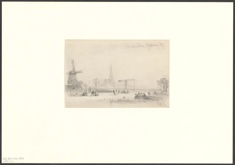 Gezicht op de Singelgracht en de Zaagmolenpoort Wall Art by Unknown - High-Resolution Digital Print