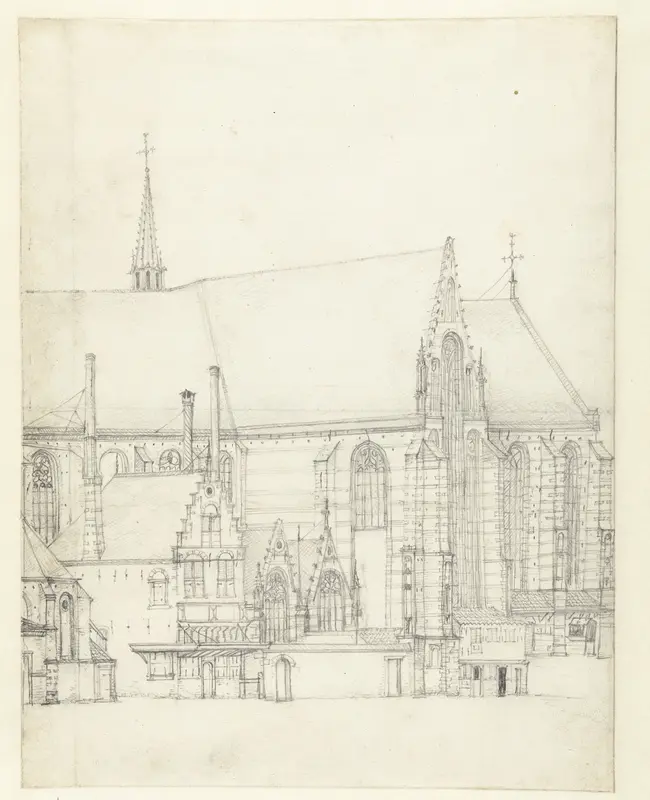 Gezicht op de Sint Bavo te Haarlem Wall Art by Jan Abrahamsz. Beerstraten - High-Resolution Digital Print