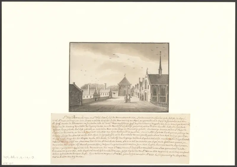 Gezicht op de Sint Olofspoort Wall Art by Unknown - High-Resolution Digital Print