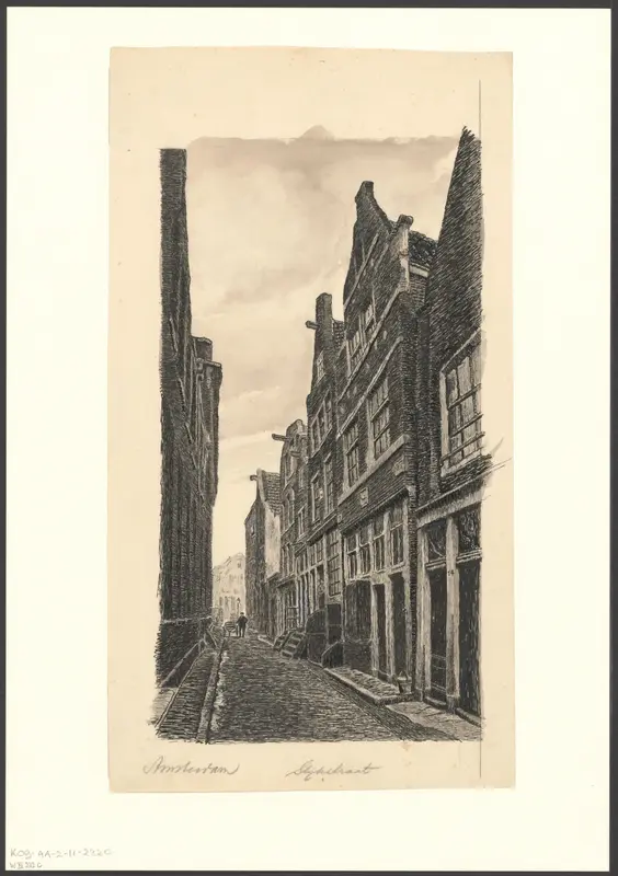 Gezicht op de Slijkstraat Wall Art by anonymous - High-Resolution Digital Print