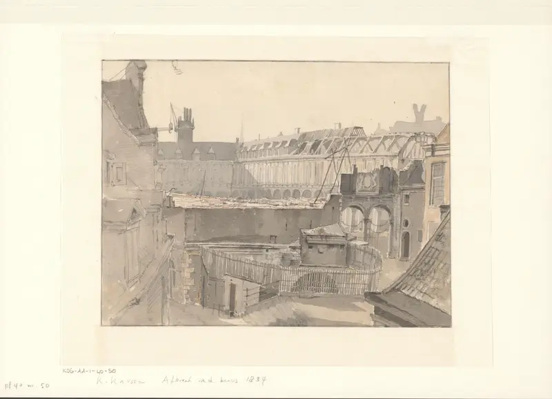 Gezicht op de sloop van de beurs van Hendrik de Keyser Wall Art by Unknown - High-Resolution Digital Print