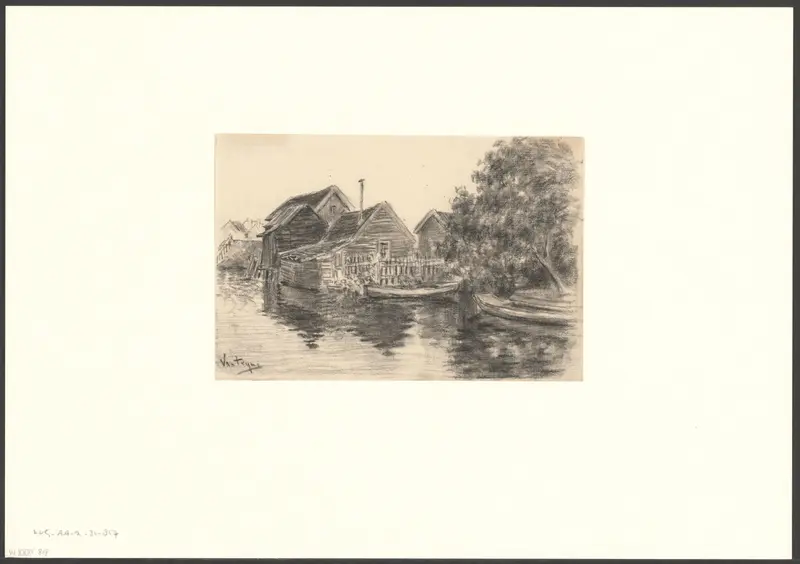 Gezicht op de Slotervaart bij de Jacob Marisstraat Wall Art by Unknown - High-Resolution Digital Print