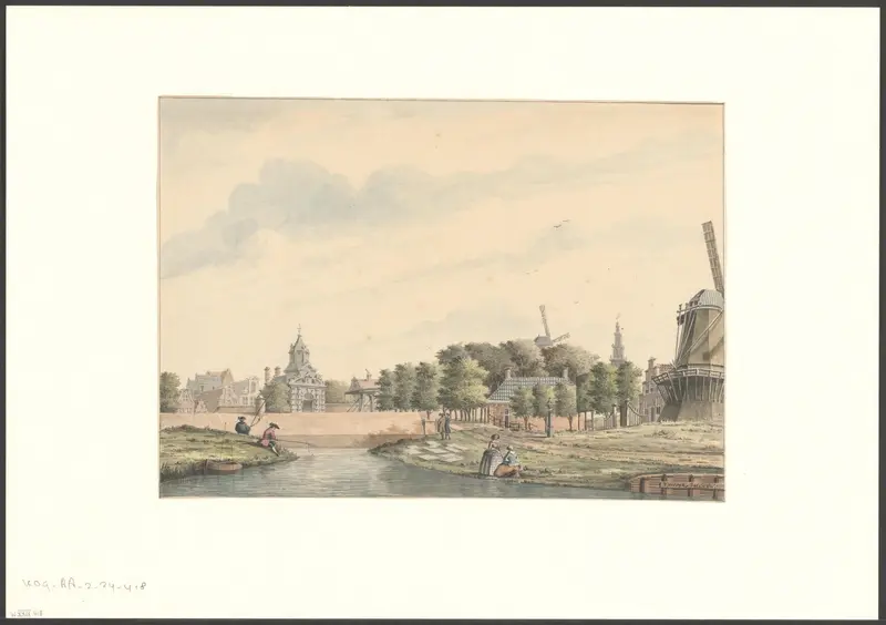 Gezicht op de Spaarndammerdijk Wall Art by Unknown - High-Resolution Digital Print