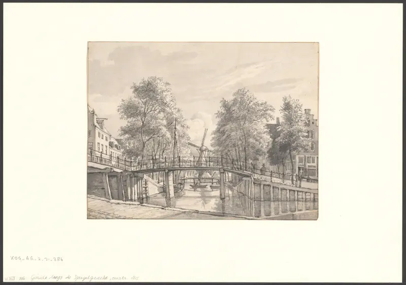 Gezicht op de Spiegelgracht Wall Art by Gerrit Lamberts - High-Resolution Digital Print