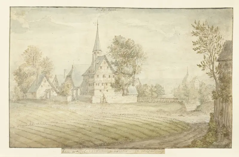 Gezicht op de St.-Jacobskerk te Nürnberg Wall Art by Jan Brueghel (II) - High-Resolution Digital Print