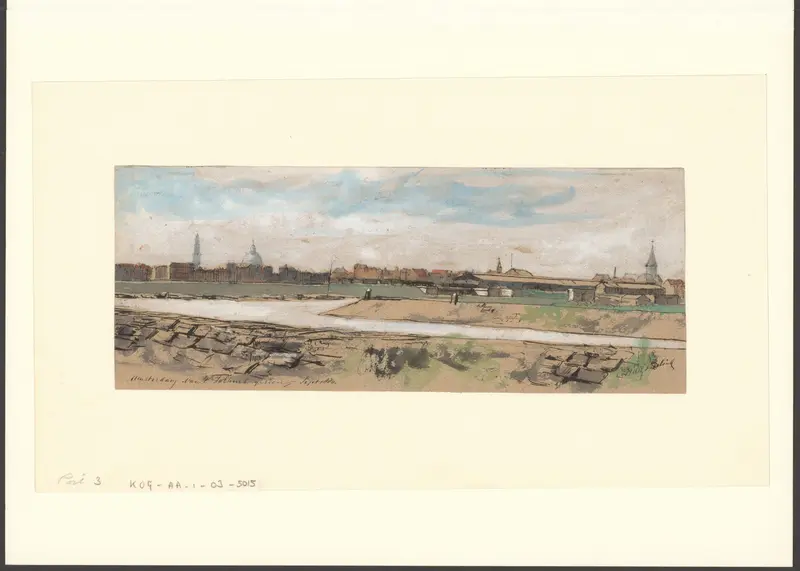 Gezicht op de stad Amsterdam vanaf het Tolhuis Wall Art by Unknown - High-Resolution Digital Print