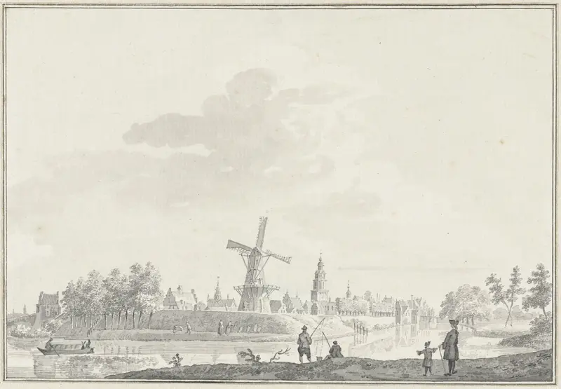 Gezicht op de stad Buren Wall Art by Pieter Jan van Liender - High-Resolution Digital Print