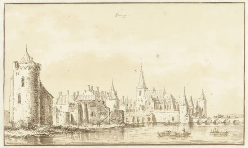 Gezicht op de stad Gennep Wall Art by Abraham Rademaker - High-Resolution Digital Print