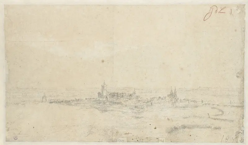 Gezicht op de stad Kleve Wall Art by Anthonie Waterloo - High-Resolution Digital Print