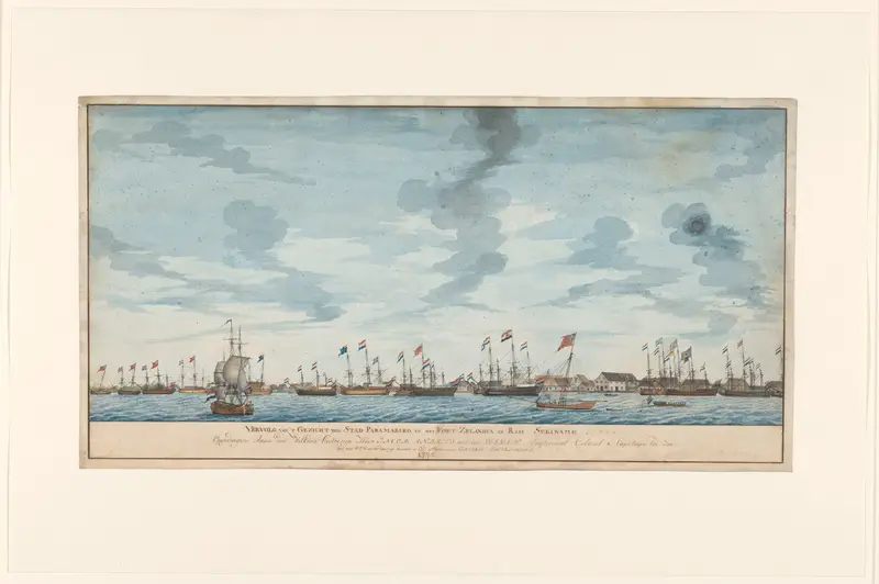 Gezicht op de stad Paramaribo Wall Art by Unknown - High-Resolution Digital Print