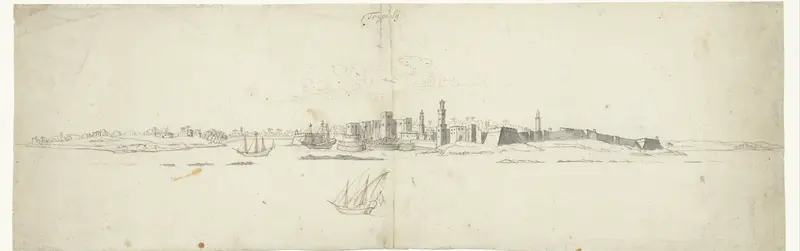 Gezicht op de stad Tripoli Wall Art by Unknown - High-Resolution Digital Print