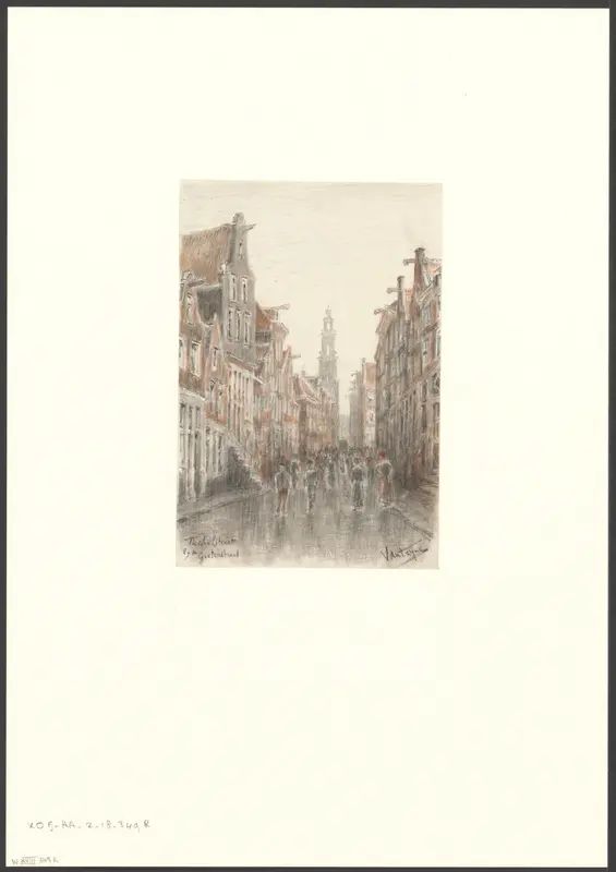 Gezicht op de Tichelstraat bij de Gieterstraat Wall Art by Unknown - High-Resolution Digital Print