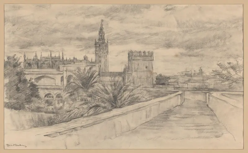 Gezicht op de tuinen van het Koninklijk Paleis te Sevilla Wall Art by Unknown - High-Resolution Digital Print