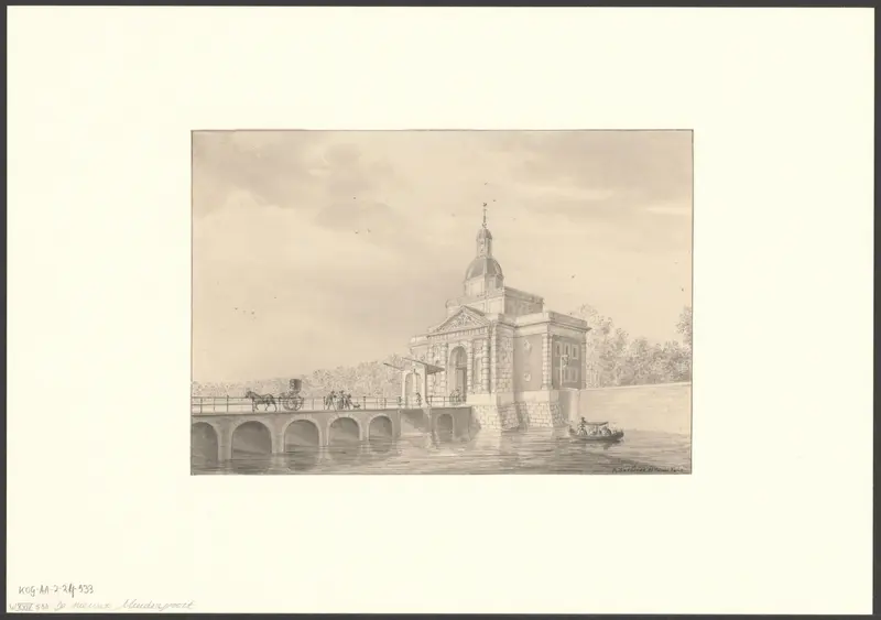 Gezicht op de tweede Muiderpoort Wall Art by Unknown - High-Resolution Digital Print