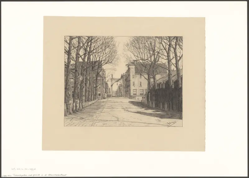 Gezicht op de Utrechtsestraat vanaf het Frederiksplein Wall Art by Unknown - High-Resolution Digital Print